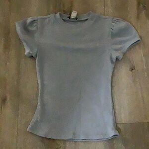 Revamped baby blue top